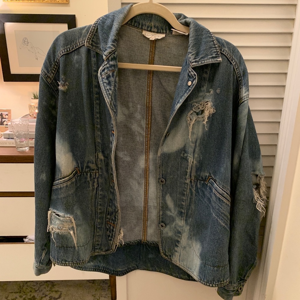 Vintage Distressed Jean Jacket